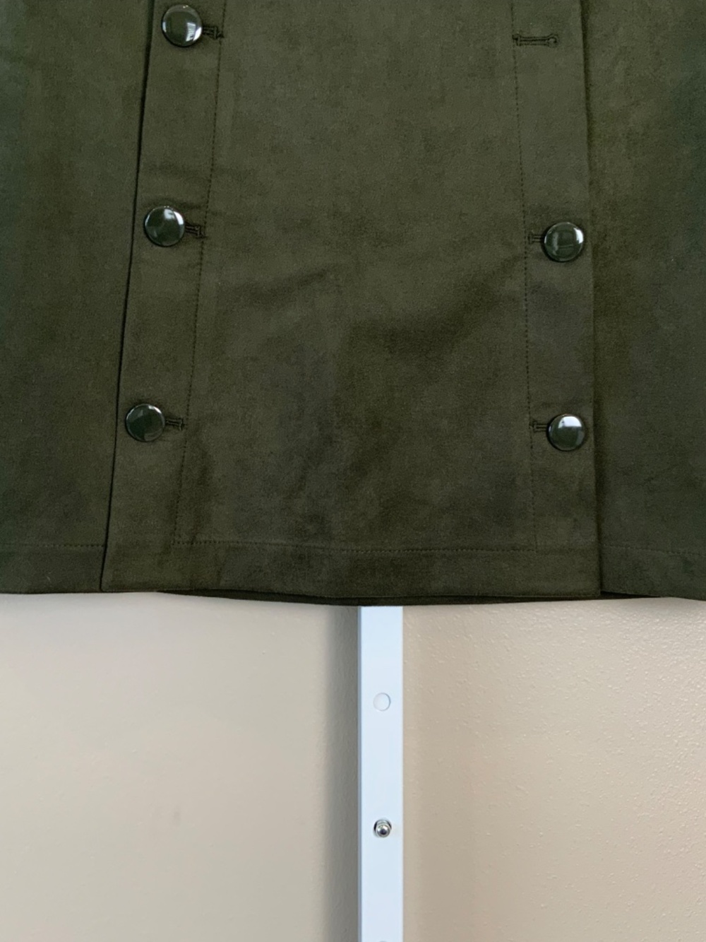 LOFT Faux Suede Sailor Shift Skirt - Picture 7 of 16